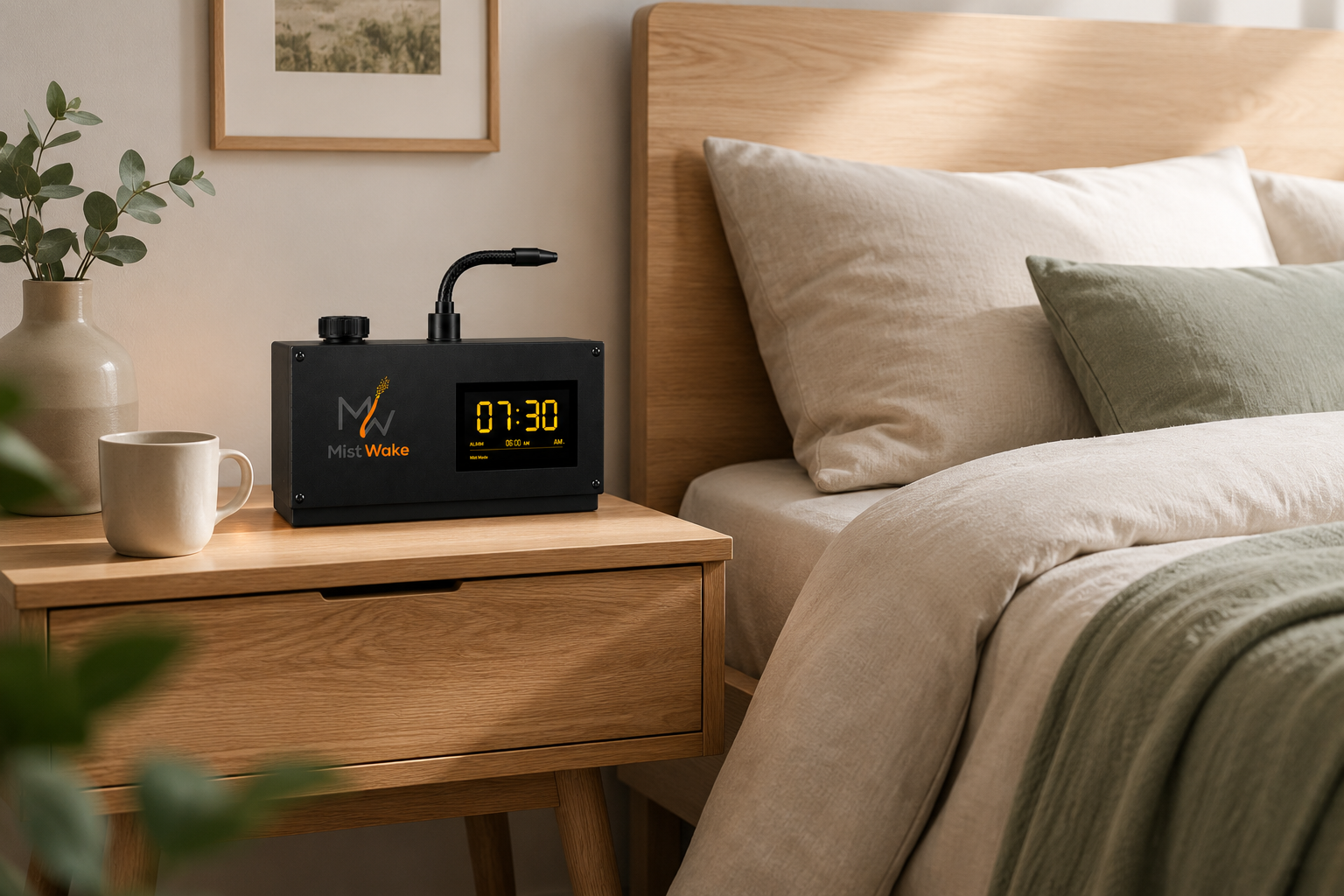 MistWake bedside concept image